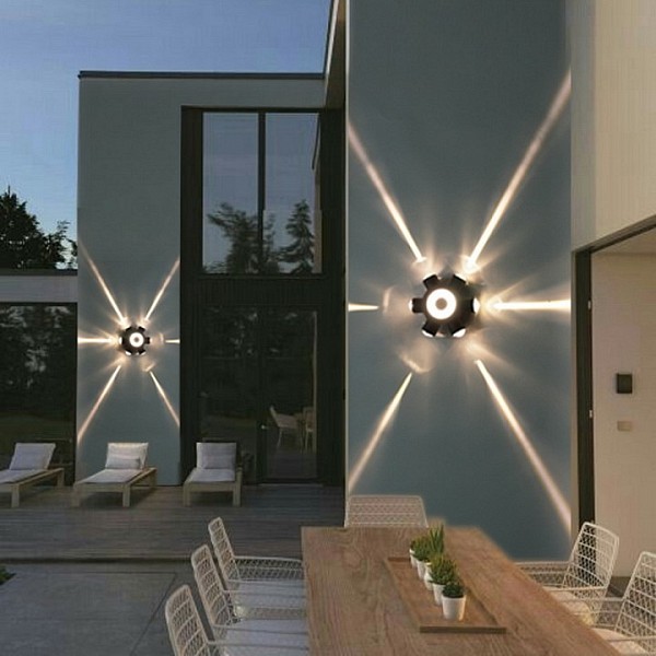 Накладной светильник Reluce  черный арт. 86973-9.2-007U LED2W+6*1W BK
