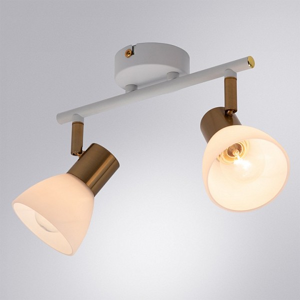 Спот Arte Lamp Falena золото арт. A3117PL-2WH