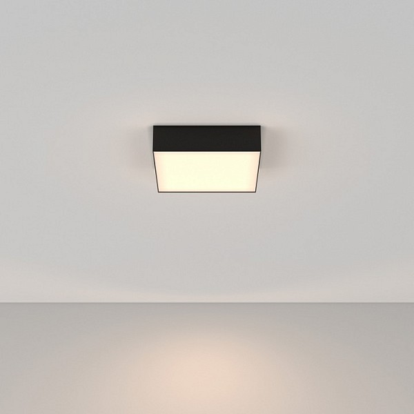 Накладной светильник Maytoni Zon черный арт. C032CL-24W3K-SQ-B