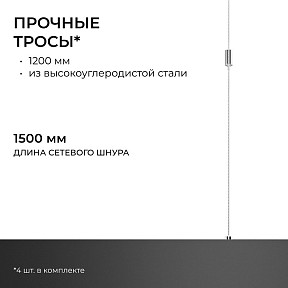 Подвесной светильник Apeyron Electrics OLA черный арт. R30-041