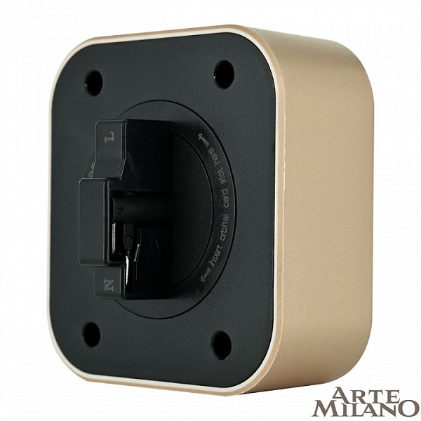 Накладной светильник Arte Milano Am-track-sockets золото арт. 380022TLS/LWS Gold