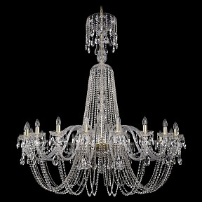 Подвесная люстра Bohemia Ivele Crystal 1402 золото арт. 1402/20/530/XL-164/G