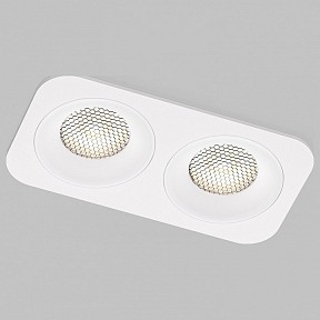 Встраиваемый светильник Elektrostandard Tetro белый арт. 15277/LED