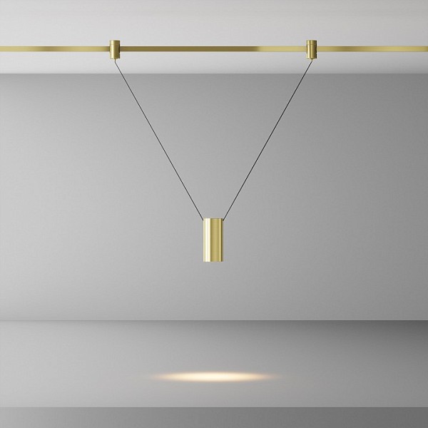 Подвесной светильник Maytoni Technical Focus Led латунь арт. TR157-1-12W3K-BS