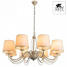 Подвесная люстра Arte Lamp Orlean золото арт. A9310LM-8WG