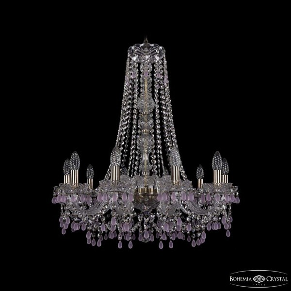 Подвесная люстра Bohemia Ivele Crystal 1410 золото арт. 1410/10/240/h-74 Pa V7010