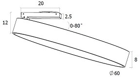 Спот DesignLed UF белый арт. UF034-60-WH-NW