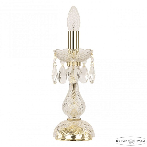 Настольная лампа декоративная Bohemia Ivele Crystal 105 золото арт. 105L/1-27 G