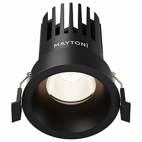 Встраиваемый светильник Maytoni Dip черный арт. DL117-15W-4K-B