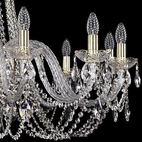 Подвесная люстра Bohemia Ivele Crystal 1402 золото арт. 1402/12/360/G