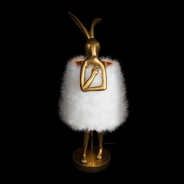 Настольная лампа декоративная Loft it Lapine желтый арт. 10315/B White fluff