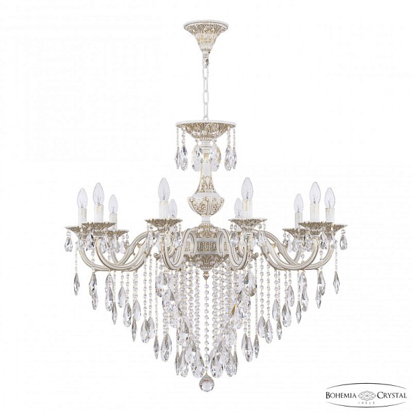 Подвесная люстра Bohemia Ivele Crystal AL7801 белый арт. AL78101/10/300 B WMG