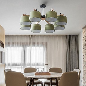 Люстра на штанге Imperiumloft Even Green коричневый арт. EVEN01