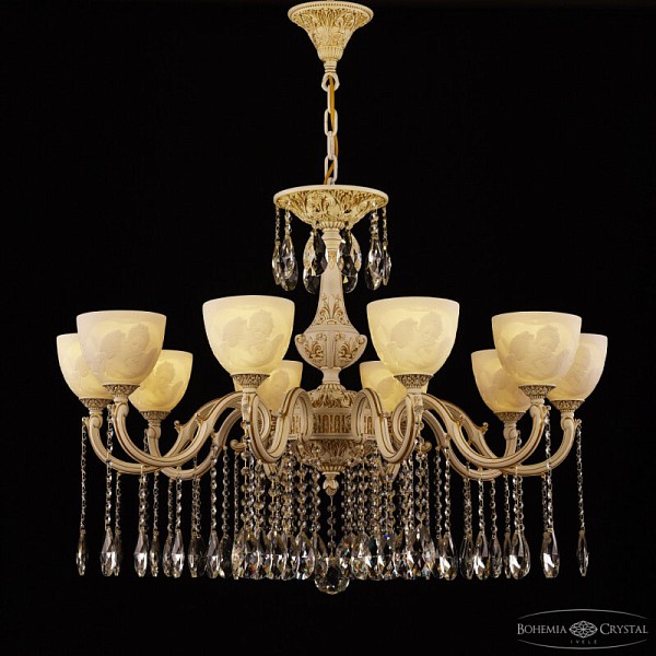 Подвесная люстра Bohemia Ivele Crystal AL7801 белый арт. AL78101/10/300 A WMG P1 U Angel