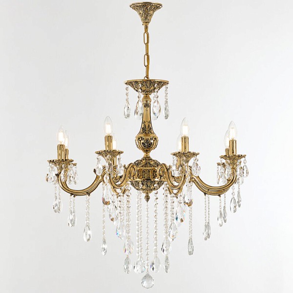 Подвесная люстра Bohemia Ivele Crystal AL7801 золото арт. AL78101/8/250 B GB