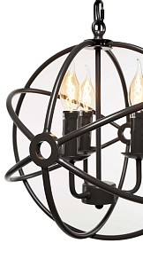 Подвесная люстра Loft it Foucaults Orb коричневый арт. LOFT1192-4