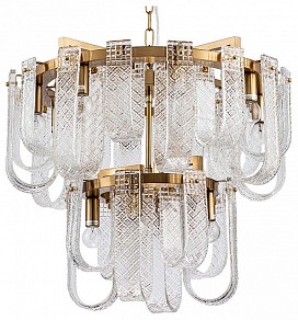 Подвесная люстра Indigo Brina коричневый арт. 12027/12P Brass