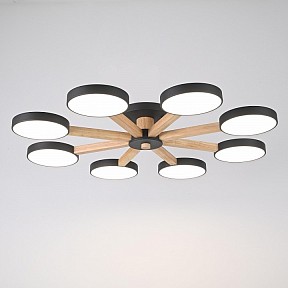 Люстра на штанге Imperiumloft TURNA Black дерево арт. TURNA01