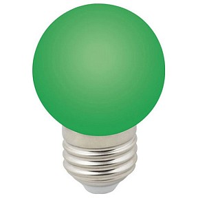 Лампа светодиодная Volpe Sky  арт. LED-G45-1W/GREEN/E27/FR/С
