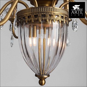Подвесная люстра Arte Lamp Schelenberg бронза арт. A4410LM-6-2SR