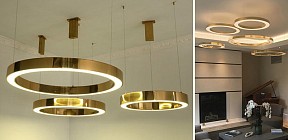 Подвесной светильник Imperiumloft Light Ring Horizontal золото арт. 40.1454-60
