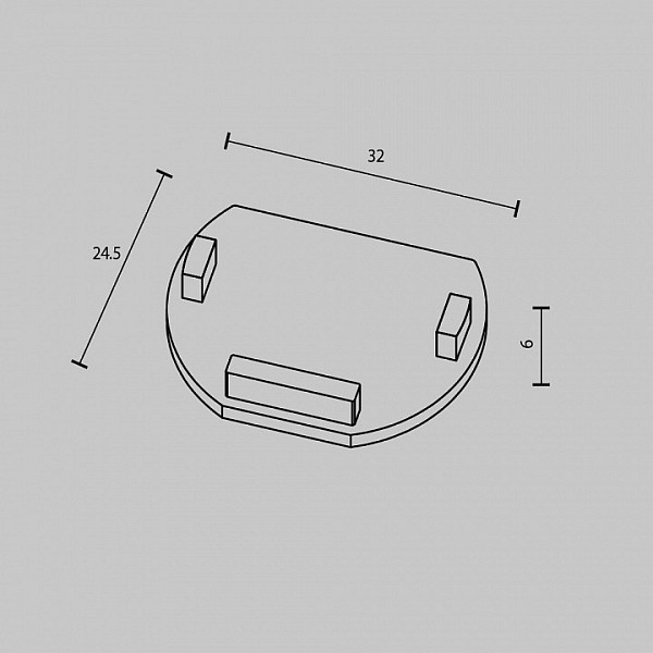 Заглушка Maytoni Accessories for tracks Exility белый арт. TRAM034EC-R-41W