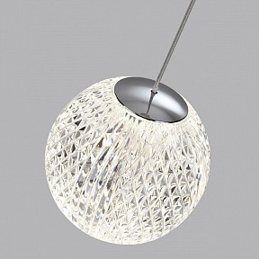 Подвесной светильник Odeon Light Crystal серый арт. 5007/5LA