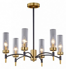 Люстра на штанге ILLUMICO BRASS TUBO бронза арт. IL5177-6PLS-29 BRASS TUBO