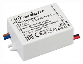 Блок питания Arlight ARJ-KE40250-PFC-TRIAC-A белый арт. 028780
