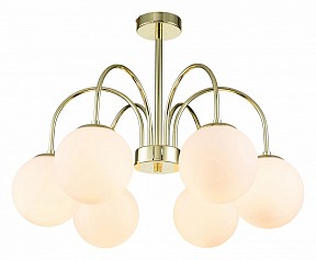 Люстра на штанге Indigo Classic желтый арт. 13017/6R Gold