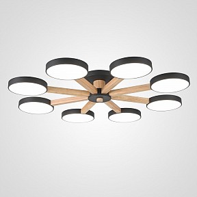 Люстра на штанге Imperiumloft TURNA Black дерево арт. TURNA01