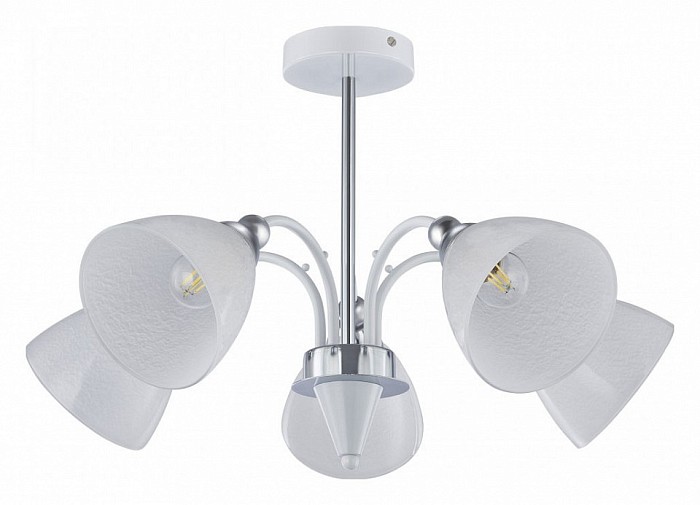 Люстра на штанге Arte Milano Napoli-326008 белый арт. 326008/5 WH+CR