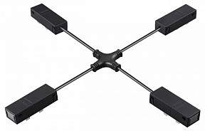 Соединитель для треков Novotech VECTOR 220V черный арт. 135315