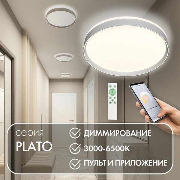 Накладной светильник Denkirs PLATO белый арт. DK6511-WH/1