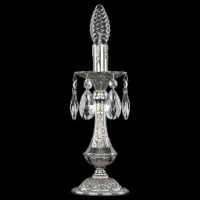 Настольная лампа декоративная Bohemia Ivele Crystal 7200 металл арт. 72100L/1-26 Ni