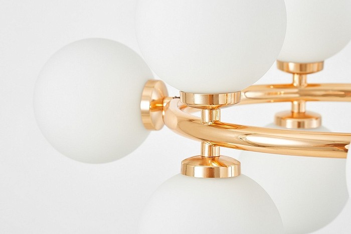 Подвесная люстра LUMINA DECO MARSIADA золото арт. LDP 6033-9 FGD