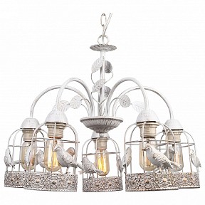 Подвесная люстра Arte Lamp Cincia белый арт. A5090LM-5WG