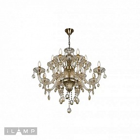 Подвесная люстра iLamp Asia бронза арт. 61079-8+4 BR