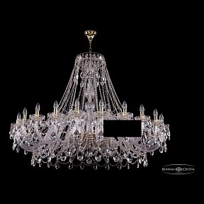 Подвесная люстра Bohemia Ivele Crystal 1411 золото арт. 1411/24/530/G