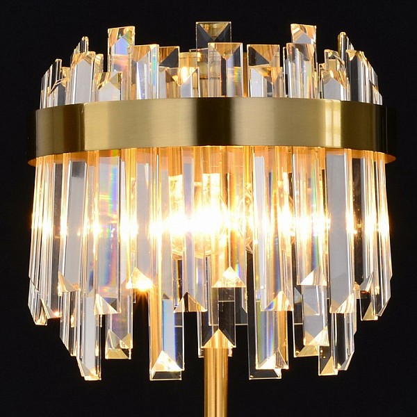 Настольная лампа декоративная ILLUMICO IL5189 золото арт. IL5189-3TLS-29 BRASS MIRAGE