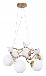 Подвесная люстра Arte Lamp Camomilla желтый арт. A9712LM-6SG