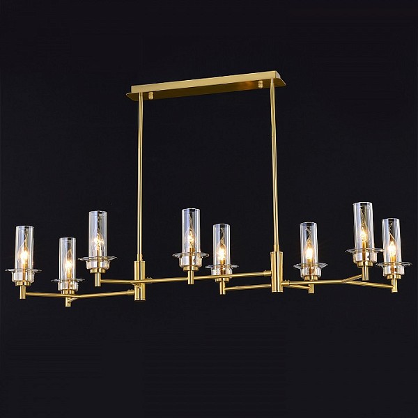 Люстра на штанге ILLUMICO IL5216 золото арт. IL5216-8RLS-24 HIGHBALL