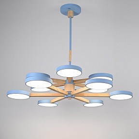 Люстра на штанге Imperiumloft TURNA Blue голубой арт. TURNA-DBL01