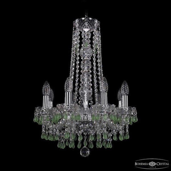 Подвесная люстра Bohemia Ivele Crystal 1410 никель арт. 1410/8/141/h-60 Ni V5001