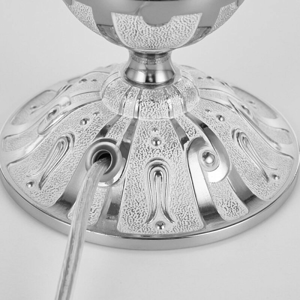Настольная лампа декоративная Bohemia Ivele Crystal AL77 никель арт. AL77500L/1-23 NW
