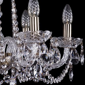 Подвесная люстра Bohemia Ivele Crystal 1402 золото арт. 1402/6/195/Pa