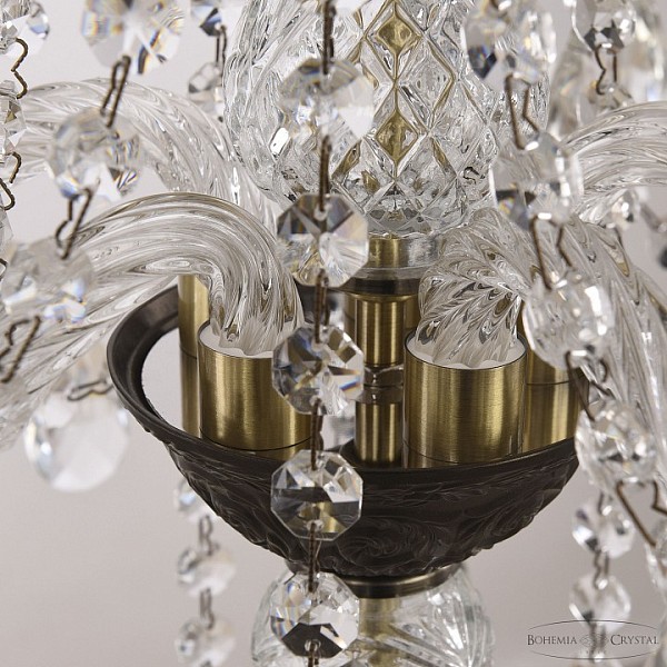 Подвесная люстра Bohemia Ivele Crystal AL1615 бронза арт. AL16315/5/141 PD
