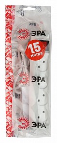 Сетевой фильтр Эра U-4s-1,5m-2x1 белый арт. Б0044052