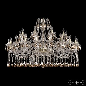 Подвесная люстра Bohemia Ivele Crystal 1413 золото арт. 1413/20+10/460 G K721