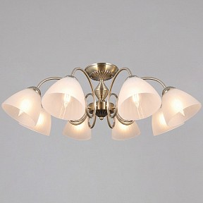 Люстра на штанге ILLUMICO  бронза арт. IL0897-8CSQ-26 AB ELITE